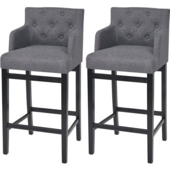tabouret-de-bar-2-pcs-tissu-50-x-47-x-103-cm-gris